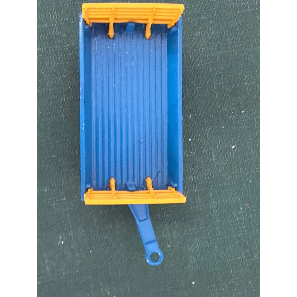Vintage Lesney Matchbox No 40 Hay Trailer Blue Yellow Made in England Diecast